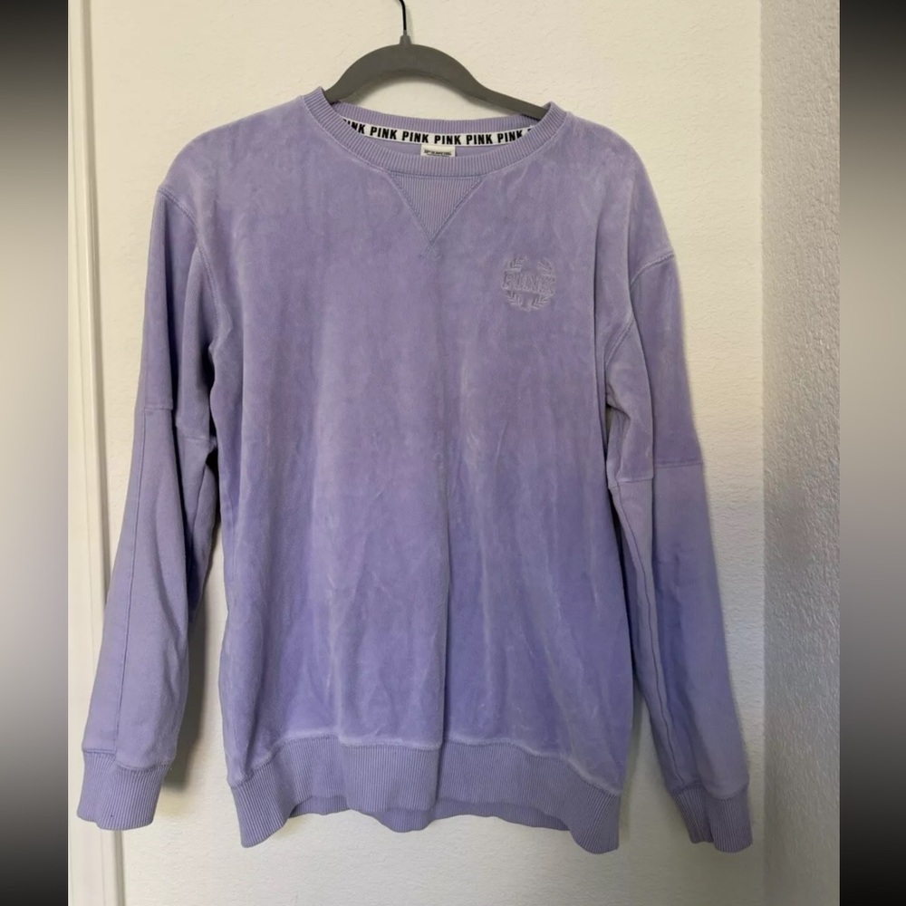 PINK Victoria's Secret Purple Velvet Pullover